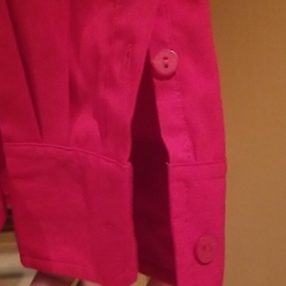 Lane Bryant red button shirt, sz 14/16, EUC - Picture 6 of 8